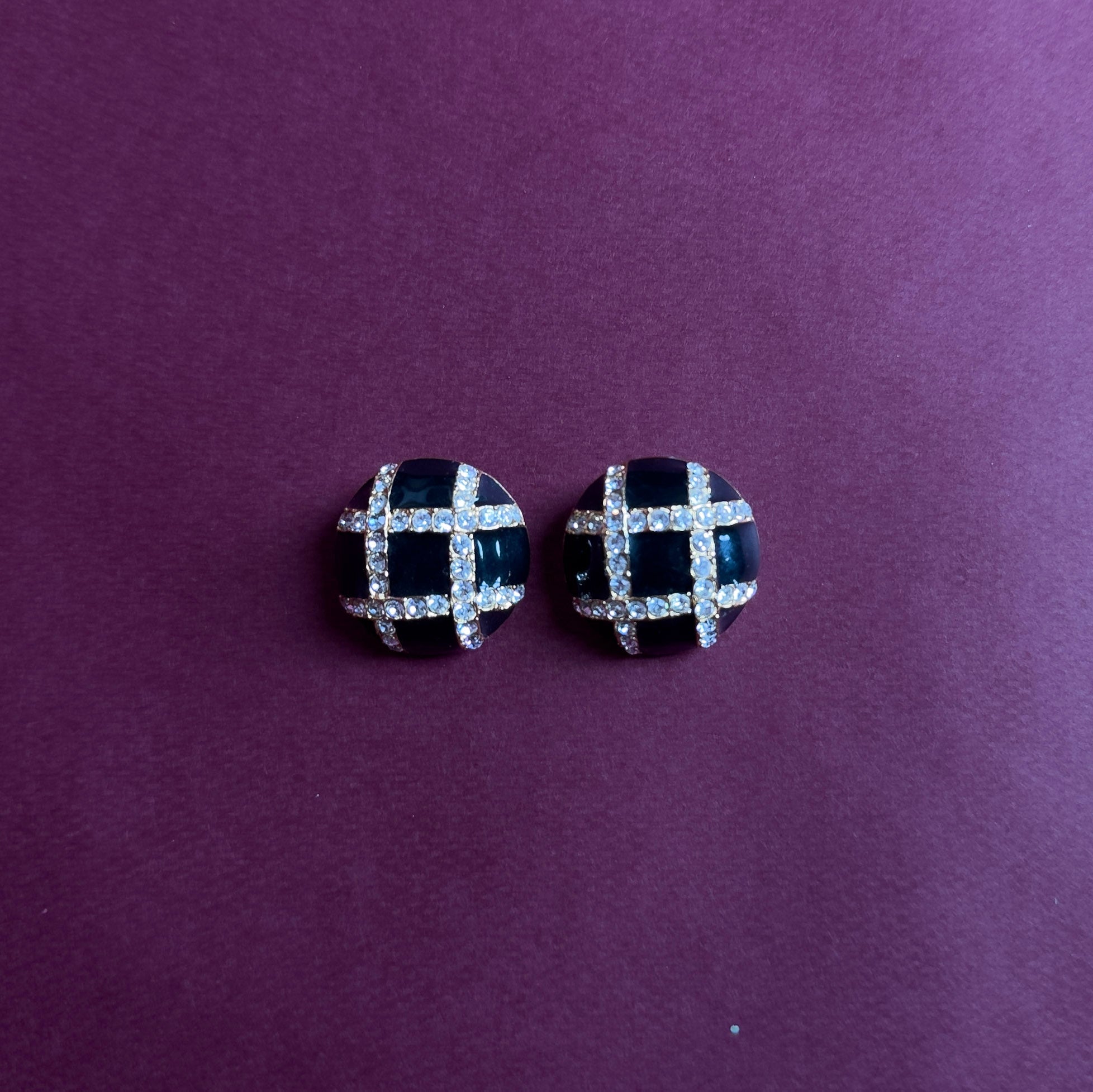Black & Onyx CZ Clip Ons