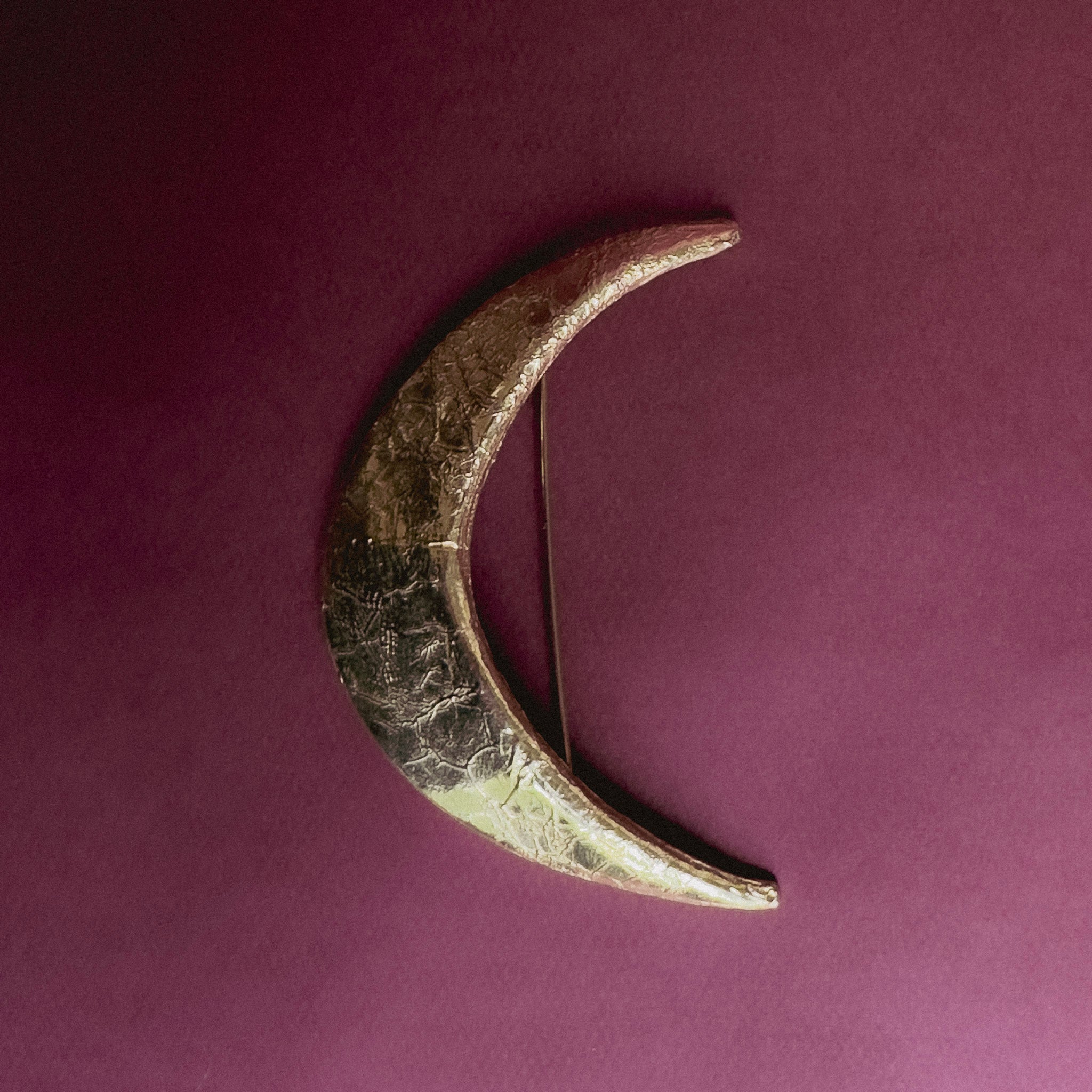 GOLD MOON BROOCH