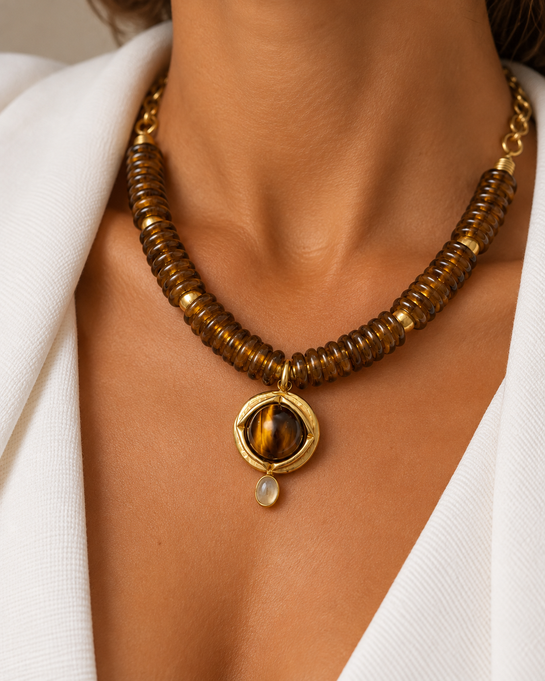 TIGER'S EYE NECKLACE