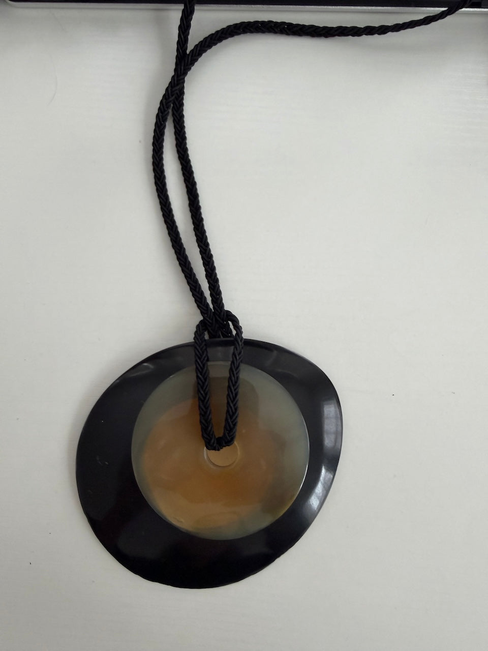 Resin Disc Necklace